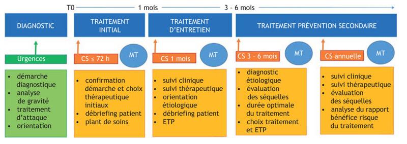 Prise en charge structurée de l'embolie pulmonaire d'après les recommandations françaises de bonne pratique