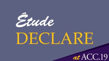 DECLARE-PAD - les résultats de l'étude au congrès de l'ACC 2019