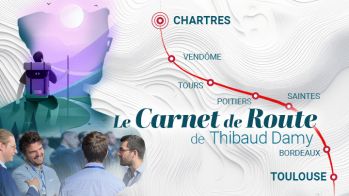 Le carnet de route de Thibaud Damy : de Dampierre à Chartres