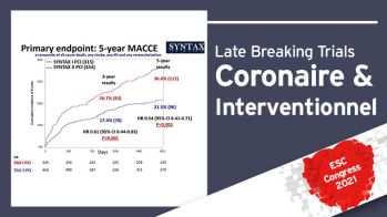 SYNTAX II : les résultats à 5 ans sur la revascularisation coronarienne percutanée chez des patients tri tronculaires