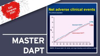 MASTER DAPT : vers une réduction de la double anti-agrégation plaquettaire après une angioplastie coronaire chez les patients à haut risque hémorragique