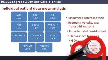 Pas de restriction sur la prescription de beta bloquants dans l'IC à FEVG altérée en RS avec dysfonction rénale modérée/sévère!
