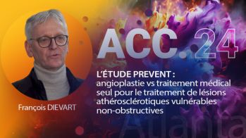 Étude PREVENT : angioplastie vs traitement médical seul pour le traitement de lésions athérosclérotiques vulnérables non-obstructives - ACC 24