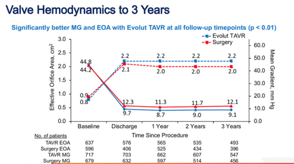 Figure 4 Évaluation hémodynamique au cours du temps. 