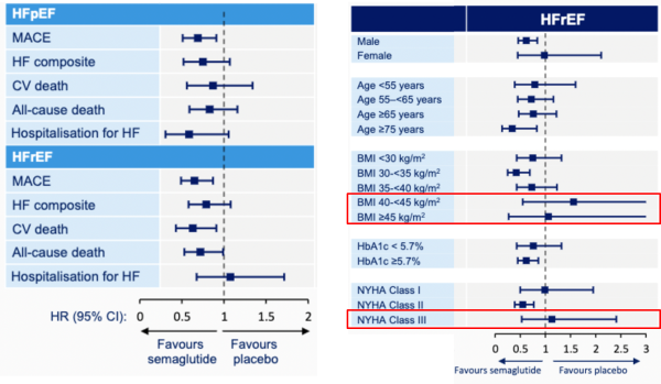 Figure 4 : Effet du semaglutide par sous-groupe