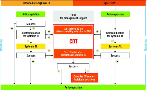 Schéma récapitulatif de la prise en charge de l’Embolie Pulmonaire - USIC 2025
